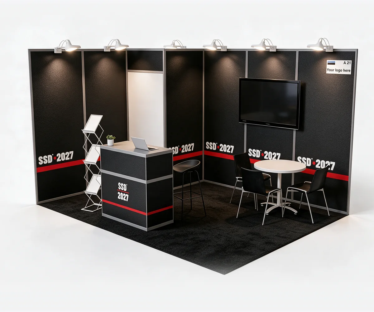 12 m&sup2; Premium booth design, SSD 2027