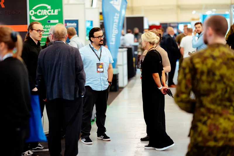 Professional networking at expo